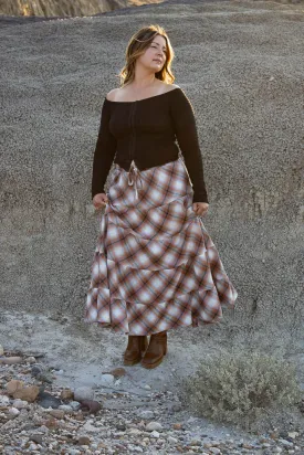 Holden Flannel Tiered Skirt