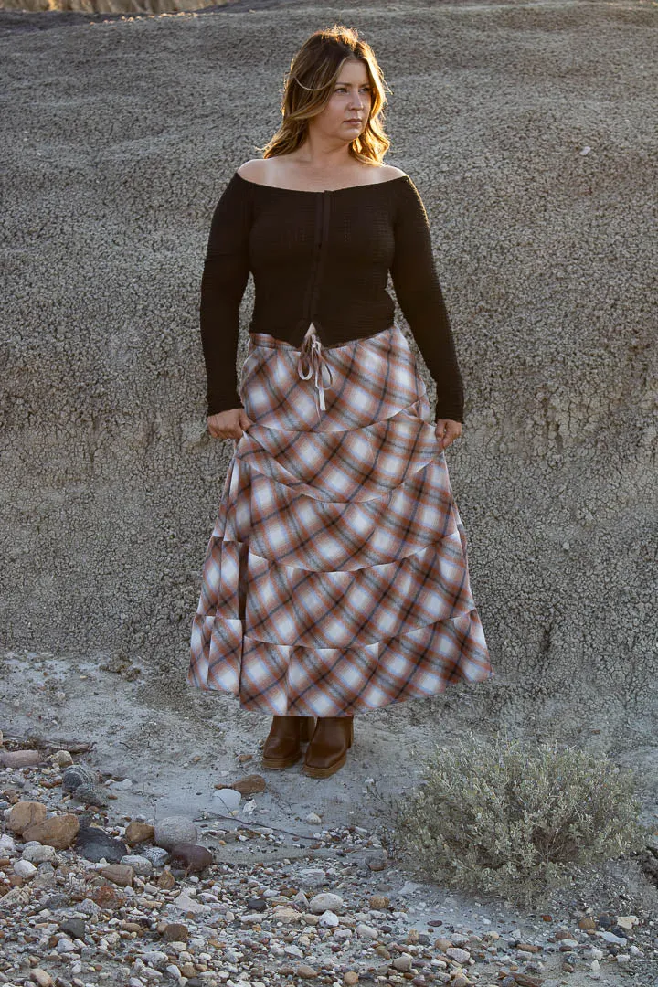 Holden Flannel Tiered Skirt