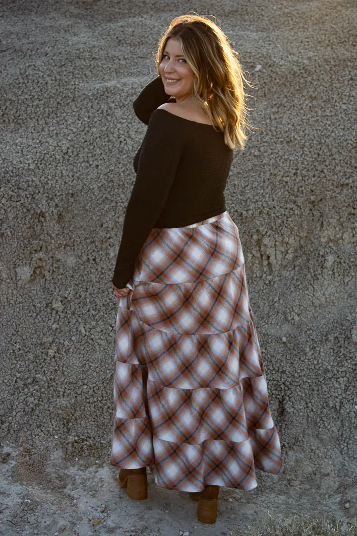 Holden Flannel Tiered Skirt