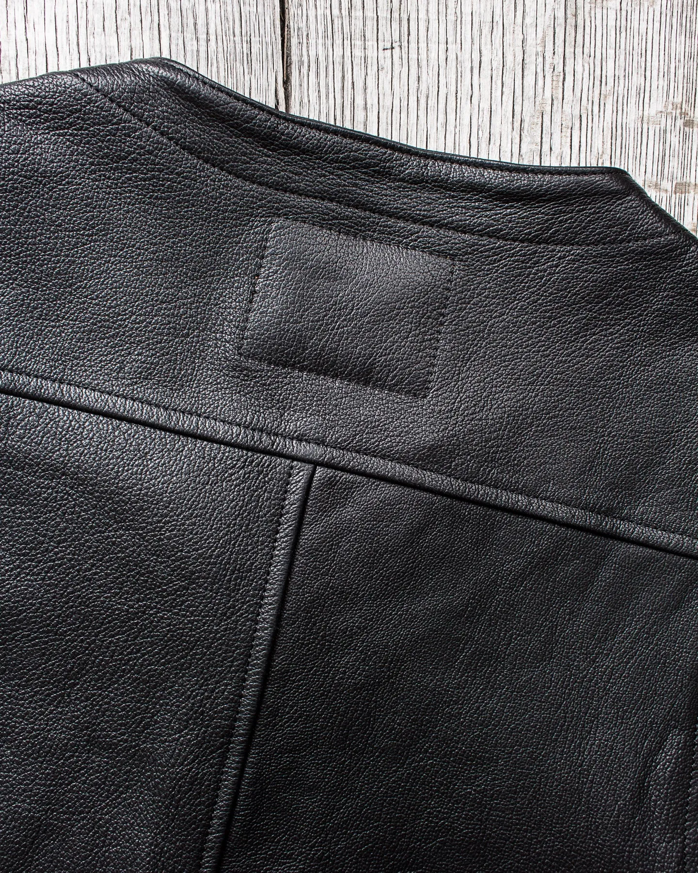 Indigofera Monroe Leather Vest Black