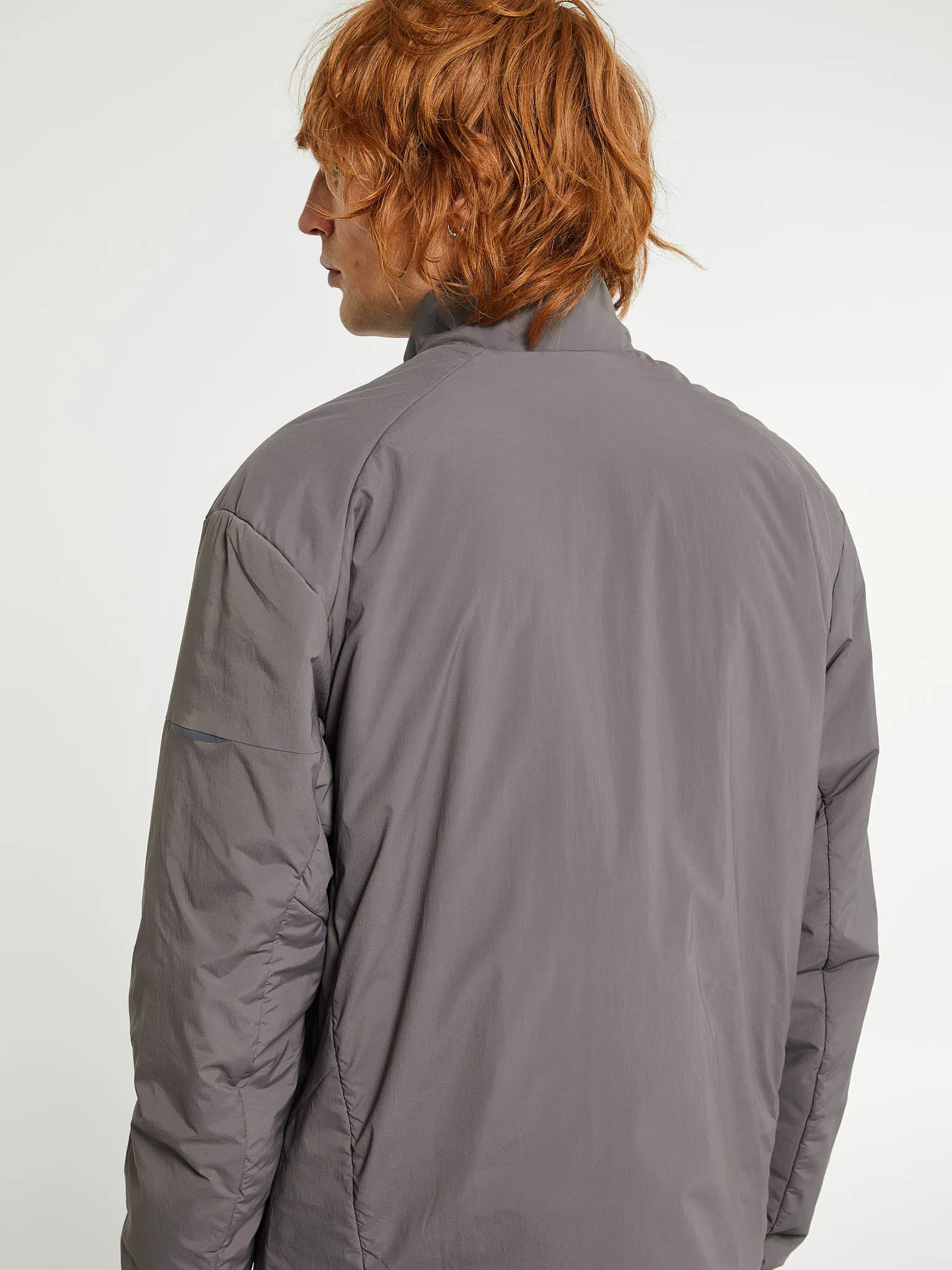 Insulated Jacket in Mushroom and Grey