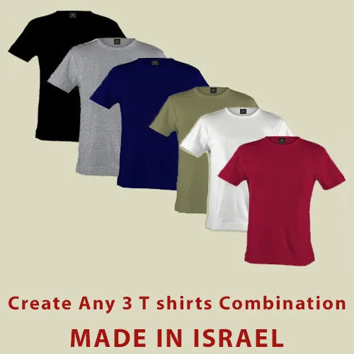 Israel Military Products Original 3 Plain T shirts Sale