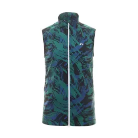 J.Lindeberg Golf Ash Light Print Packable Vest FW23