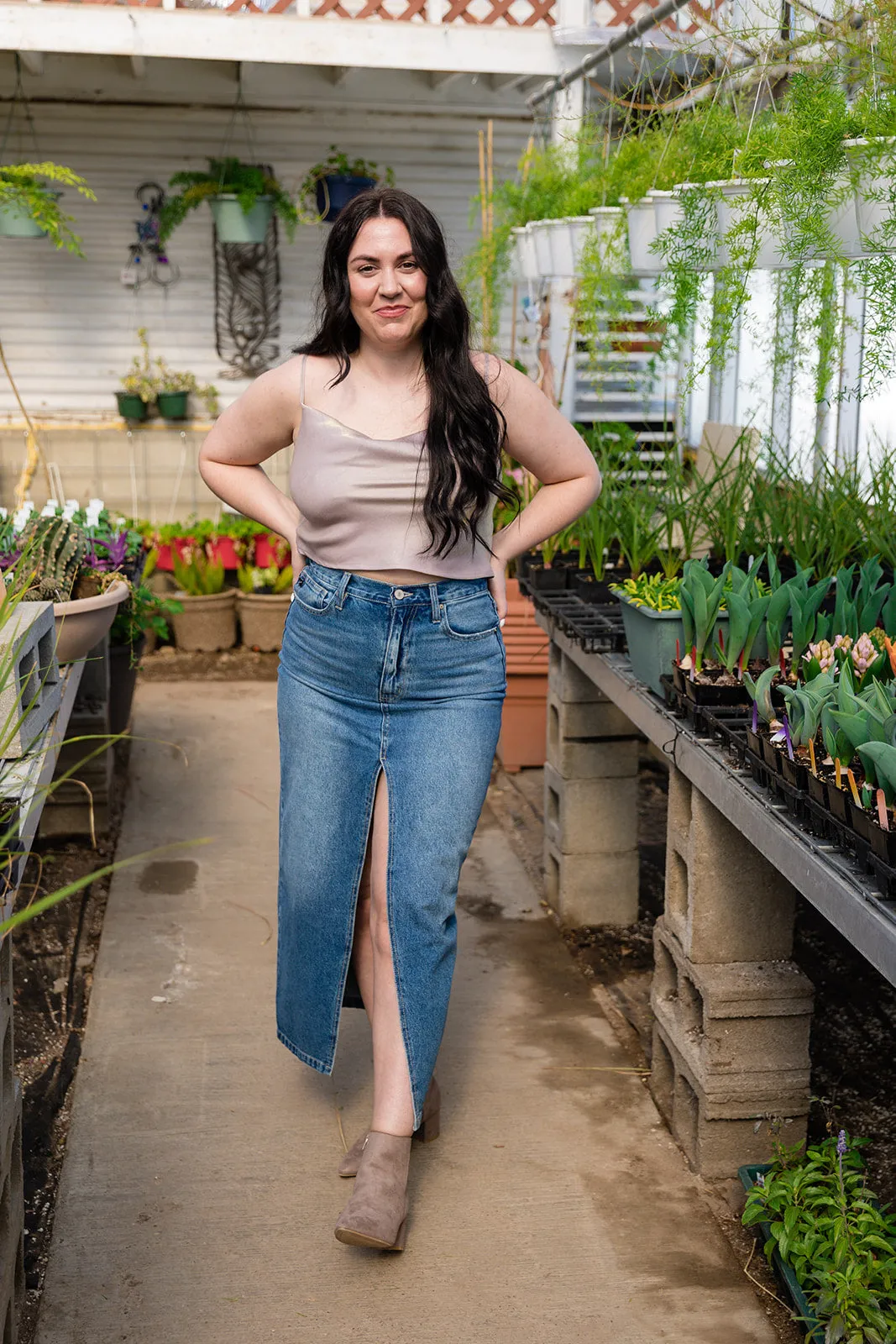 Joliet Denim Maxi Skirt