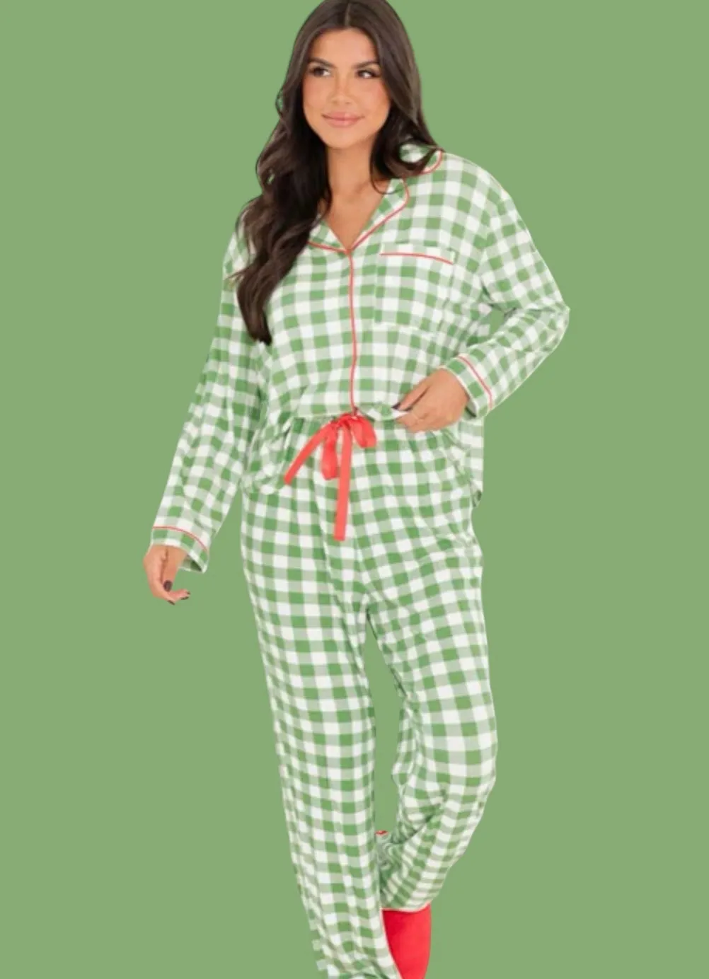 Key Lime Pie Plaid Pajamas