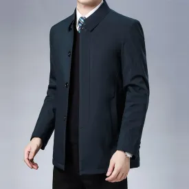 Lapel Collar Retro Chinese Style Jacket Thick Business Suit