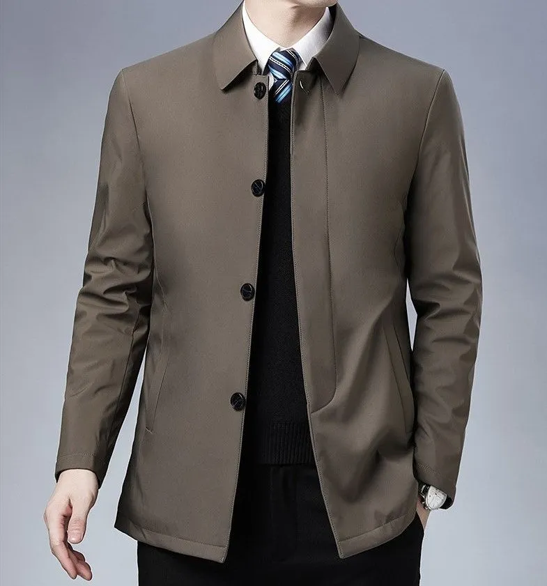 Lapel Collar Retro Chinese Style Jacket Thick Business Suit