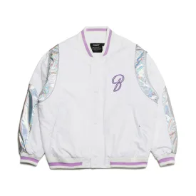 LOGO STADIUM JACKET WHITE