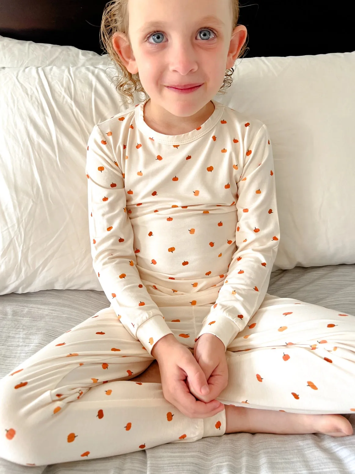 Long Sleeve 2 Piece PJ Set - Pumpkins