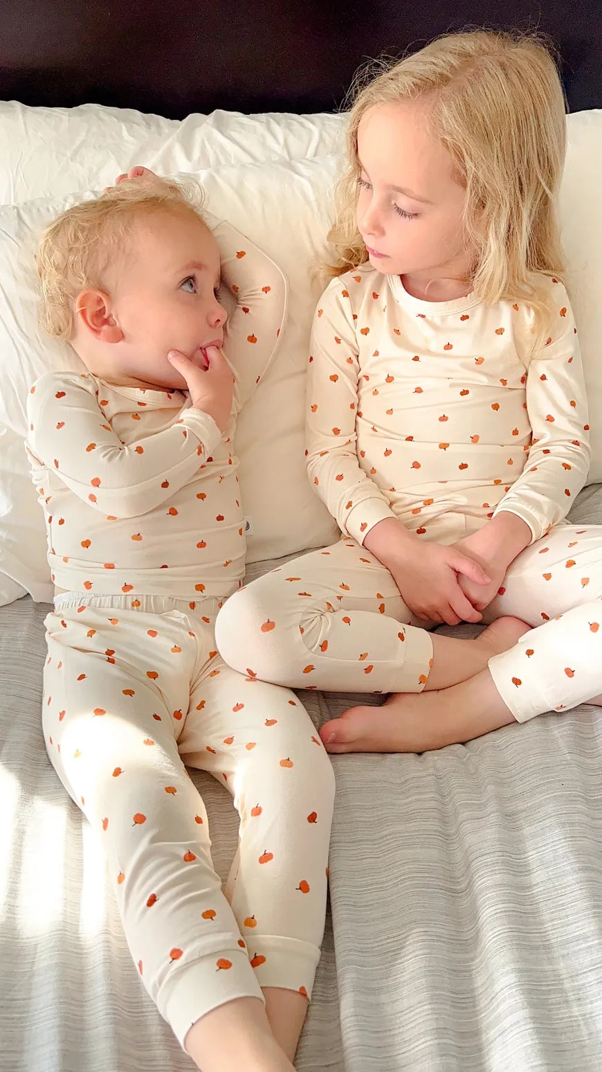 Long Sleeve 2 Piece PJ Set - Pumpkins