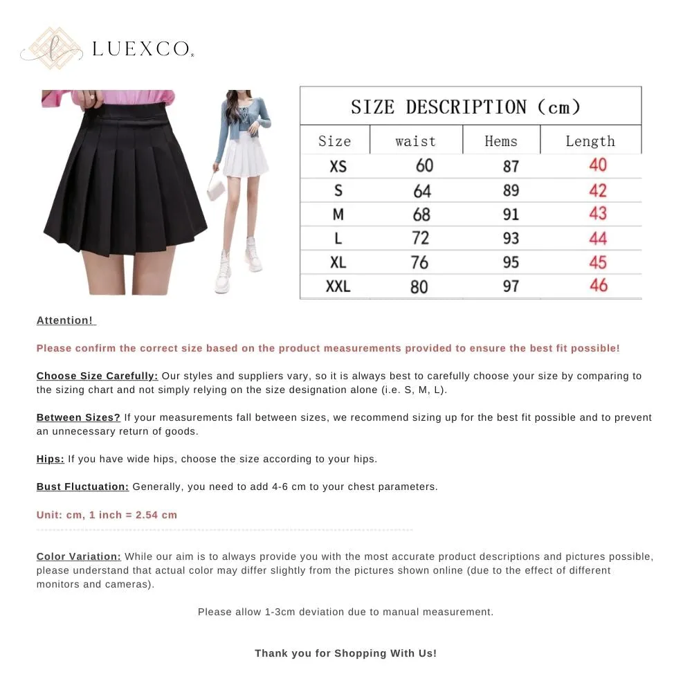 Luexco Pleated Tennis Skirt