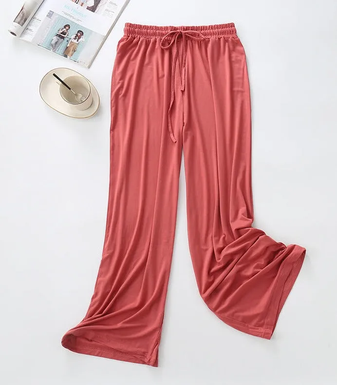 Luexco Women's Wide Leg Casual Essentials Lounge Pants