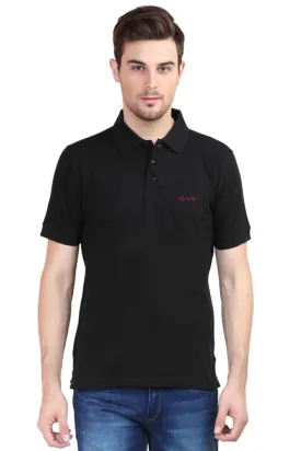 Male Polo Half Sleeve T-Shirt - Heart Beat