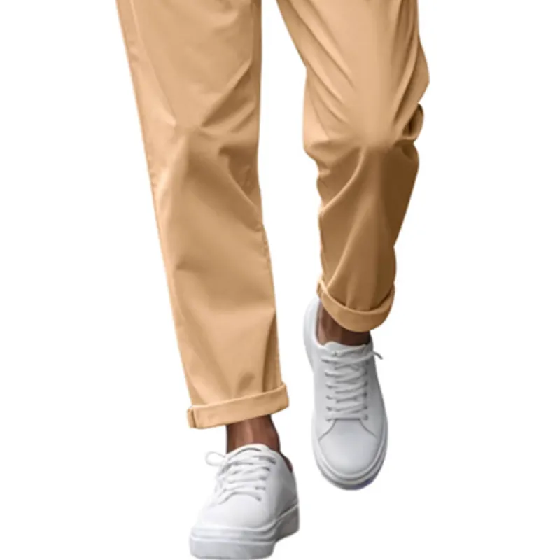 Men's Classic Comfort Solid Color Casual Pants 81700765K