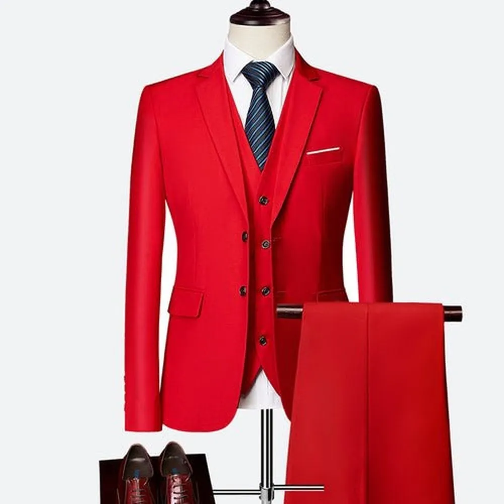 Men's Elegant Slim Fit Business Suit