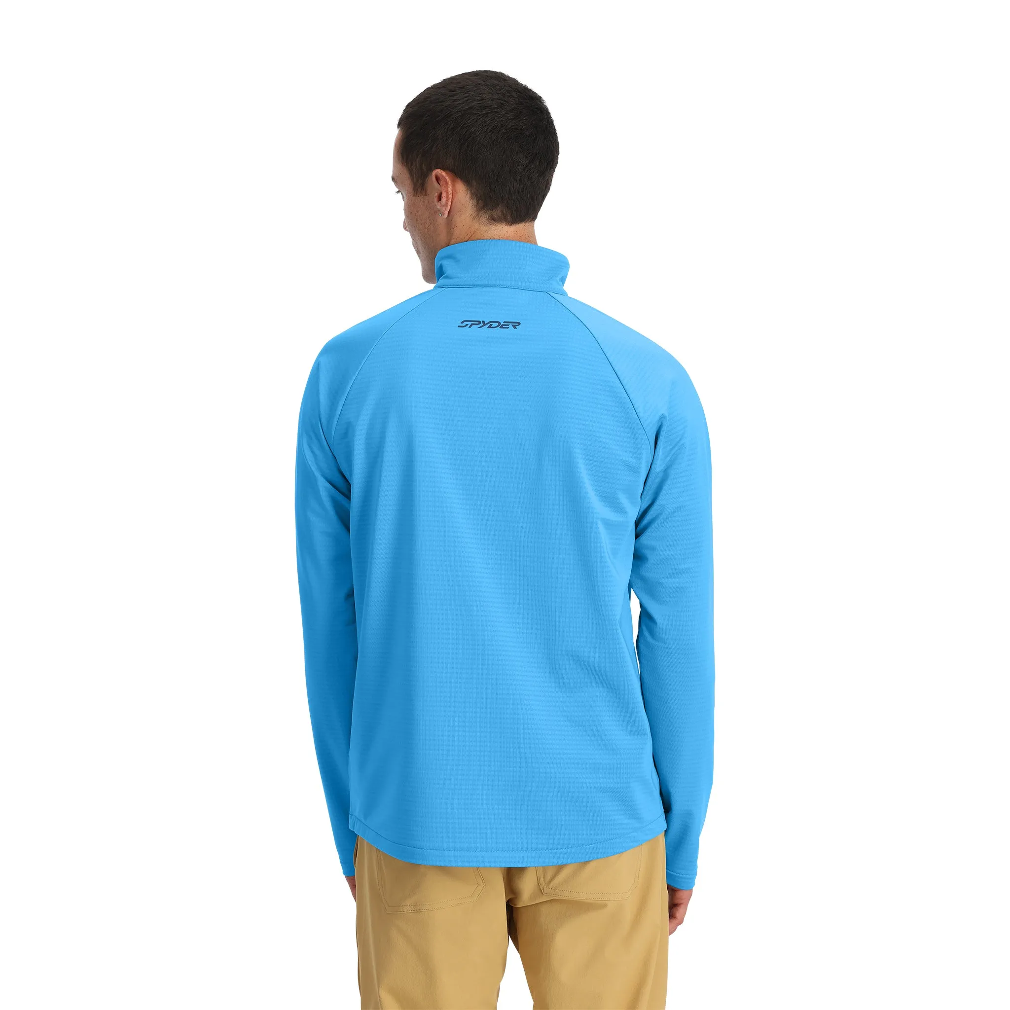 Mens Gridweb Half Zip - Aether Blue