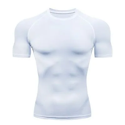 Men's Solid color quick-drying short sleeve