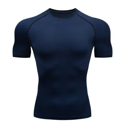 Men's Solid color quick-drying short sleeve