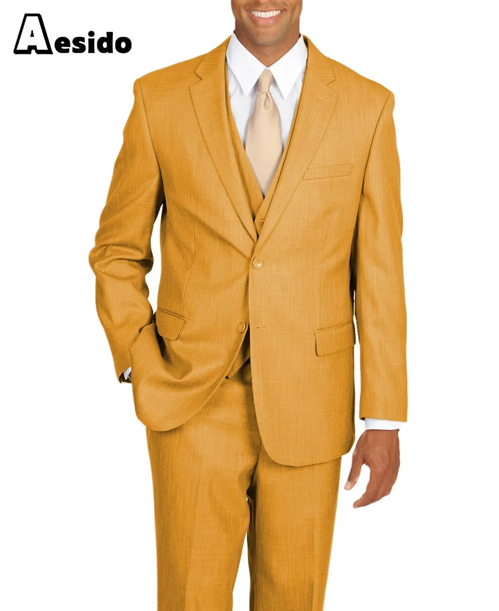 Men's Suit 3 Piece Notch Lapel Jacket（Blazer Vest Pants）