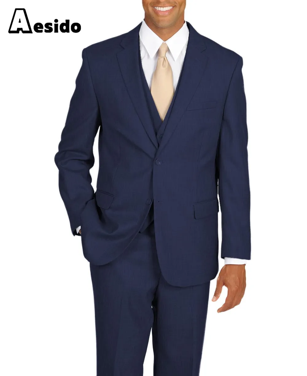 Men's Suit 3 Piece Notch Lapel Jacket（Blazer Vest Pants）