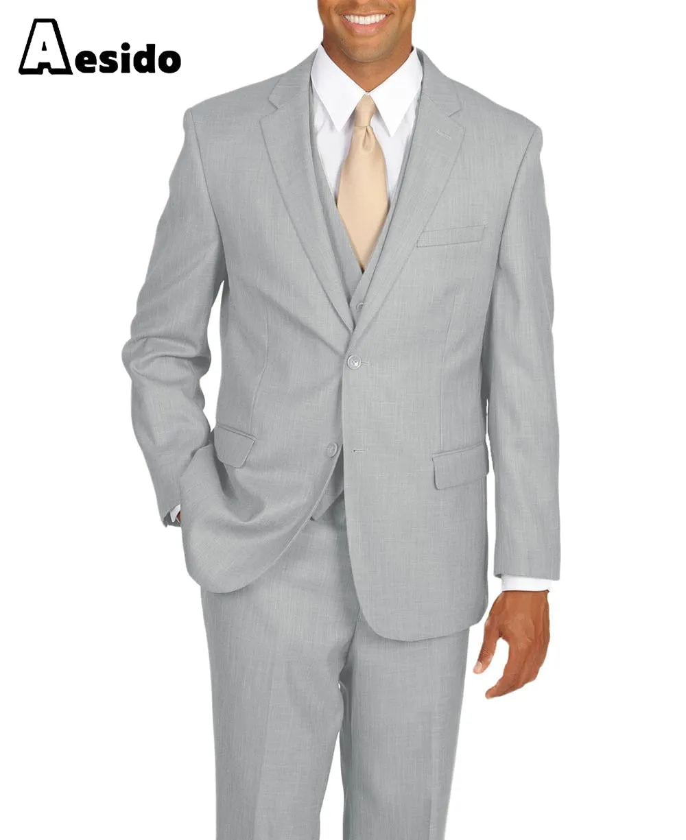 Men's Suit 3 Piece Notch Lapel Jacket（Blazer Vest Pants）