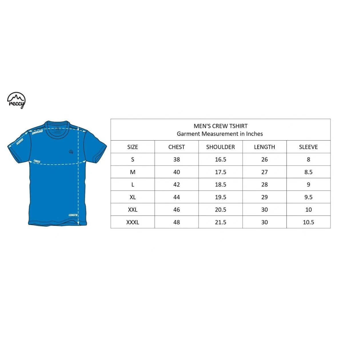 Men's Ultralight Athletic Half Sleeves T-Shirt - Pacific Blue