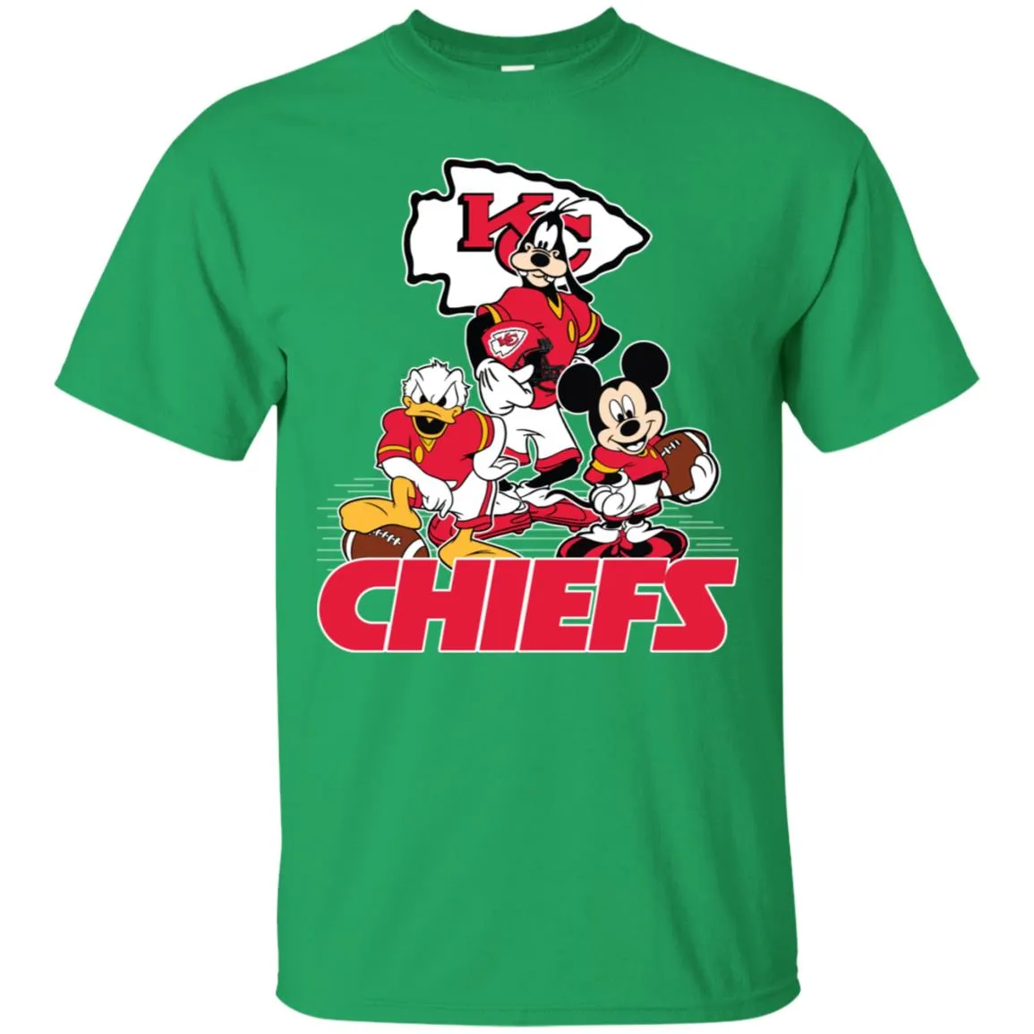 Mickey Mouse Kansas City Chiefs American Football Nfl Sports Shirt