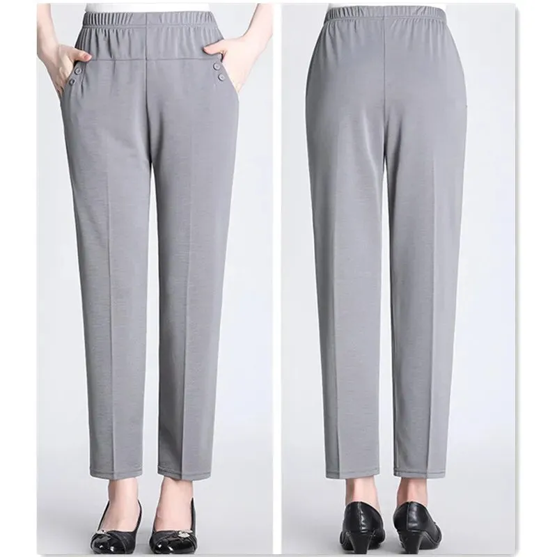 Middle Aged and Senior Flexible Casual Pants