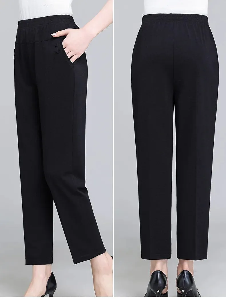 Middle Aged and Senior Flexible Casual Pants