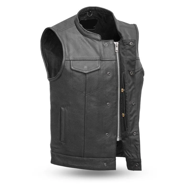 MKL - Busta Men's Motorcycle Leather Vest