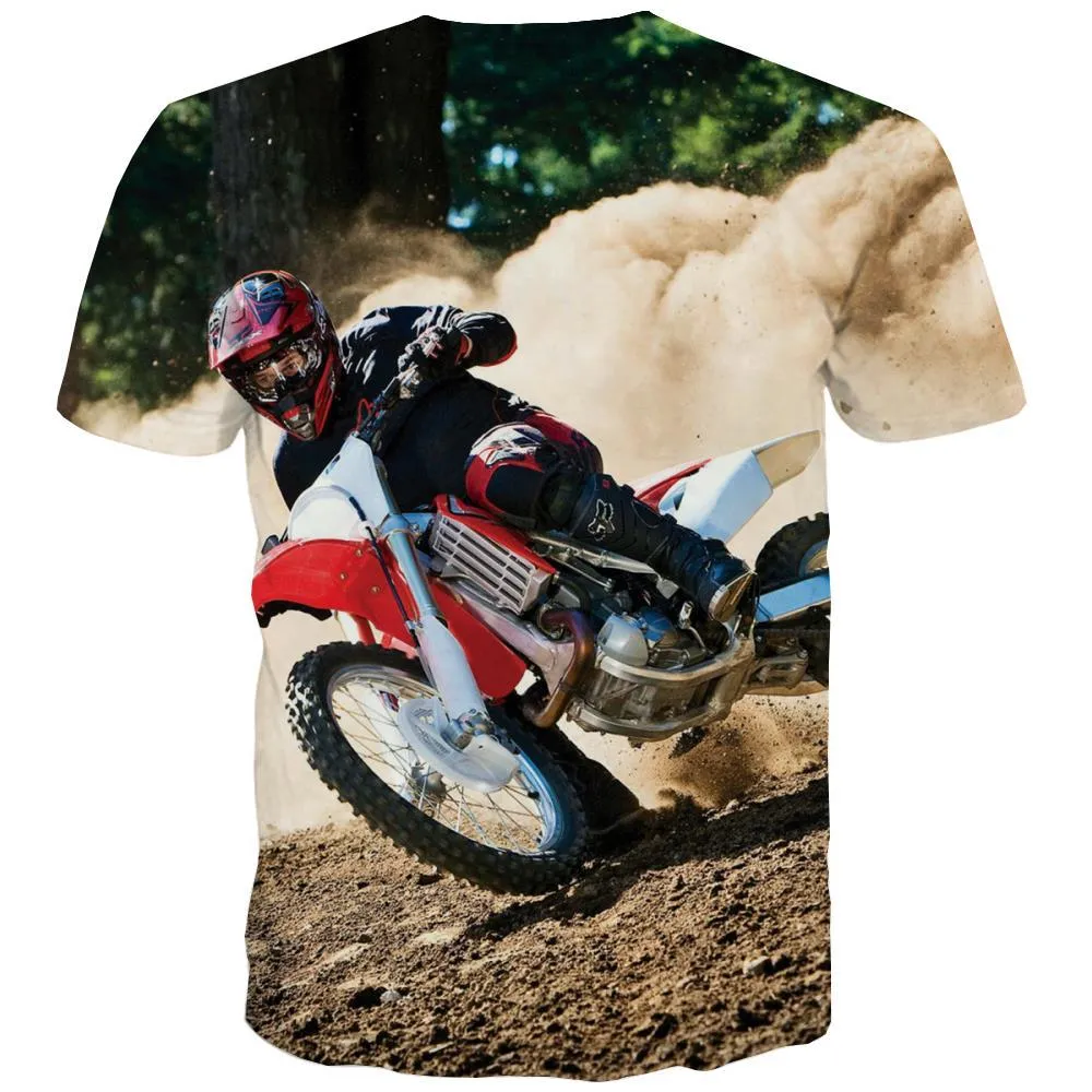 Motocross T shirts Men motorcycle Tshirts Novelty Offroad Tshirts Casual