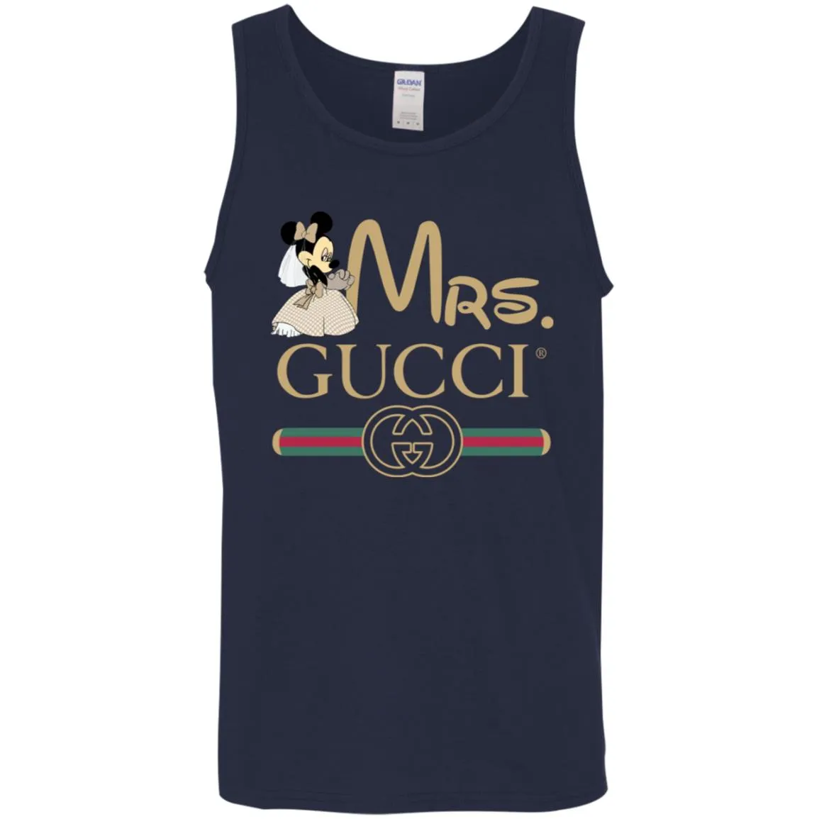 Mrs Minnie Gucci Couple Disney Shirt Valentine's Day T-shirt Men Cotton Tank