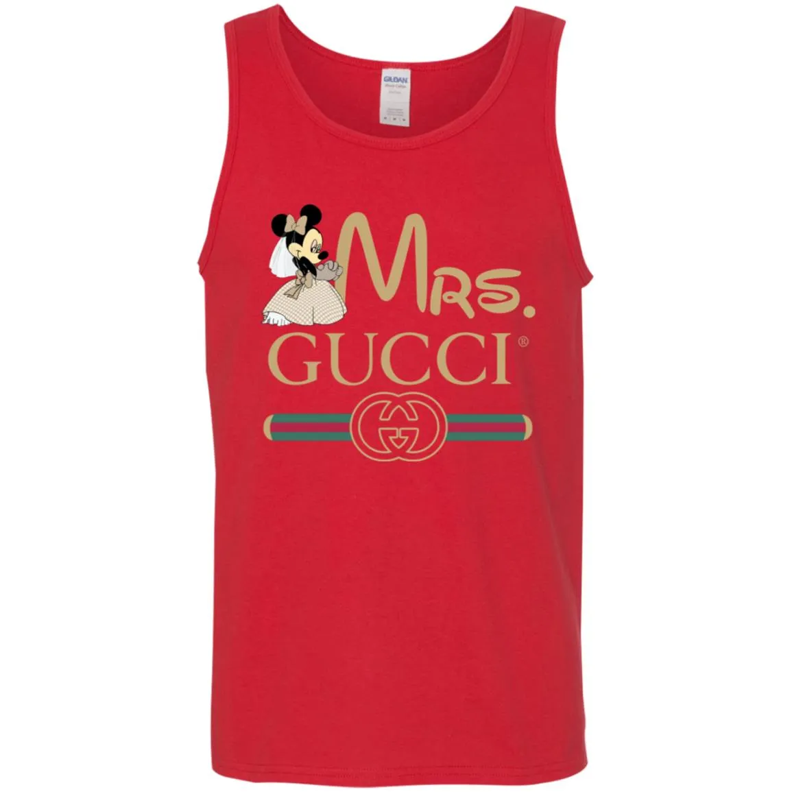 Mrs Minnie Gucci Couple Disney Shirt Valentine's Day T-shirt Men Cotton Tank