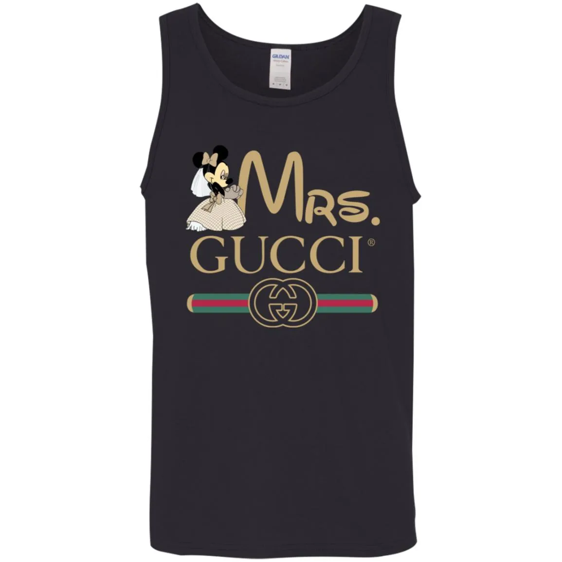 Mrs Minnie Gucci Couple Disney Shirt Valentine's Day T-shirt Men Cotton Tank