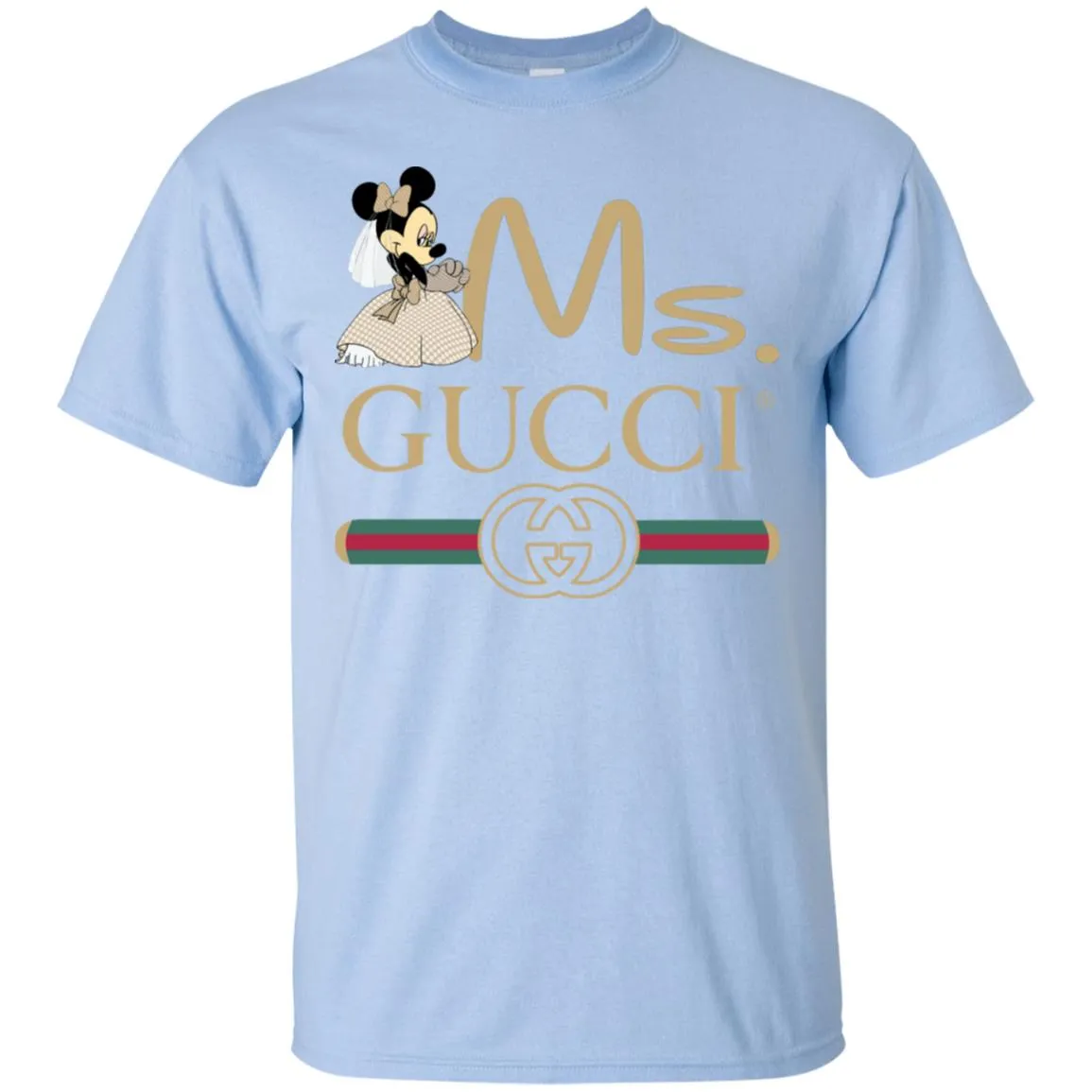 Ms Minnie Gucci Couple Disney Shirt Valentine's Day T-shirt Men Cotton T-Shirt