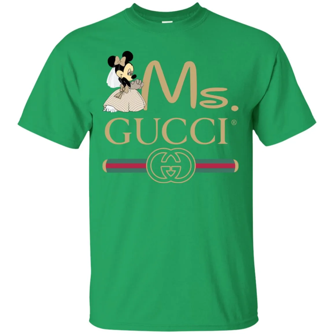 Ms Minnie Gucci Couple Disney Shirt Valentine's Day T-shirt Men Cotton T-Shirt