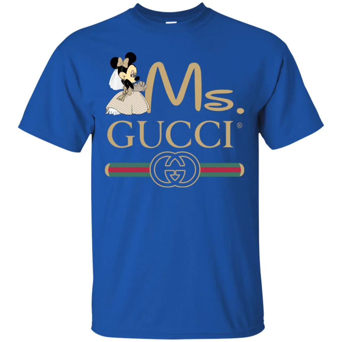 Ms Minnie Gucci Couple Disney Shirt Valentine's Day T-shirt Men Cotton T-Shirt