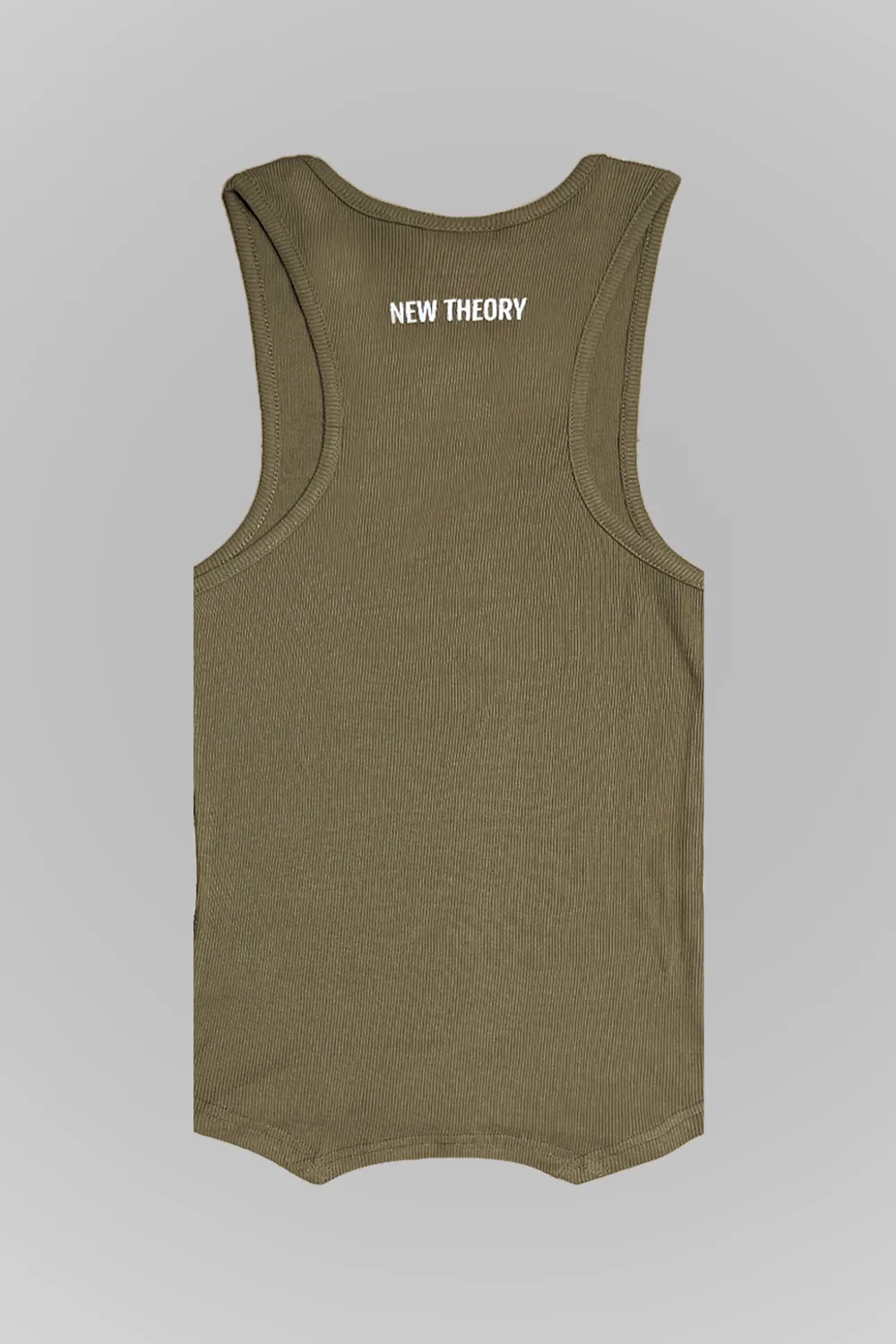 Muscle-Up Ribbed Tank - Beige