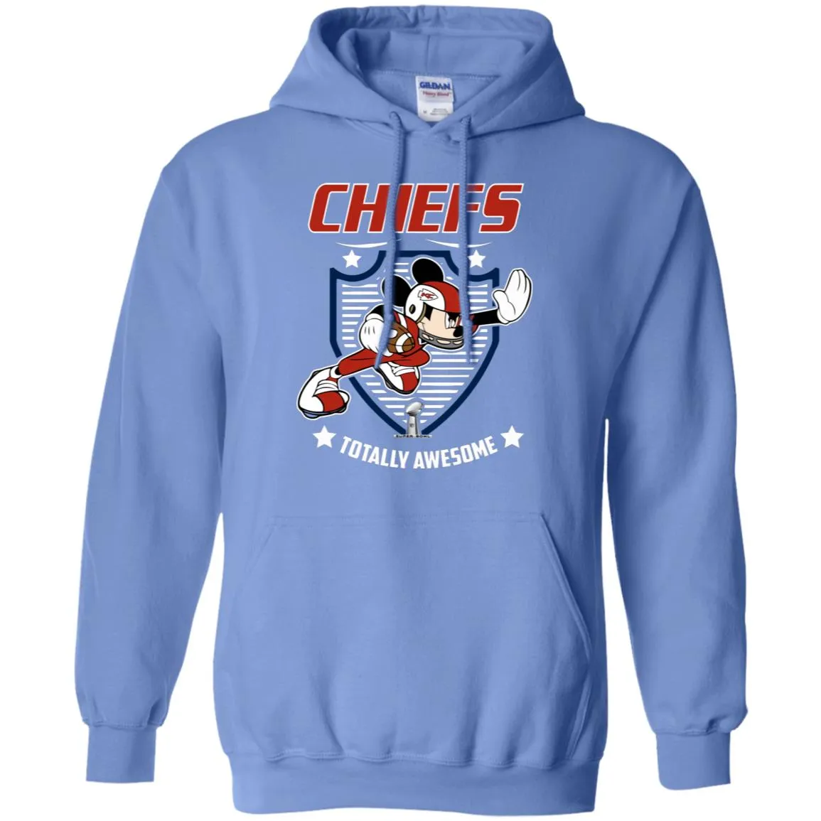 Nfl – Kansas City Chiefs Totally Awesome Mickey Mouse Super Bowl 2019 Football Pullover Hoodie Sweatshirt