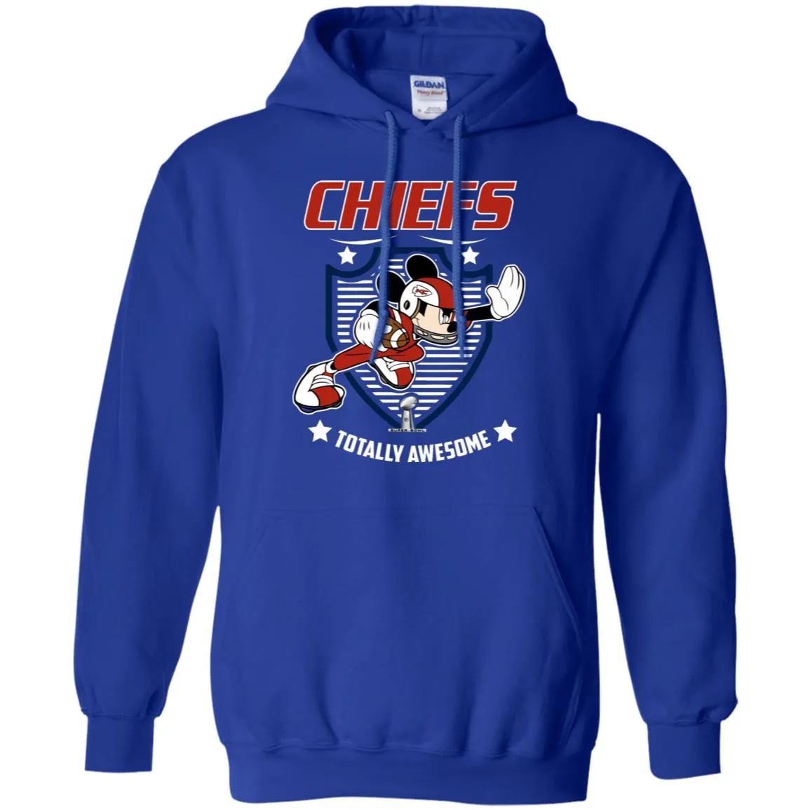 Nfl – Kansas City Chiefs Totally Awesome Mickey Mouse Super Bowl 2019 Football Pullover Hoodie Sweatshirt