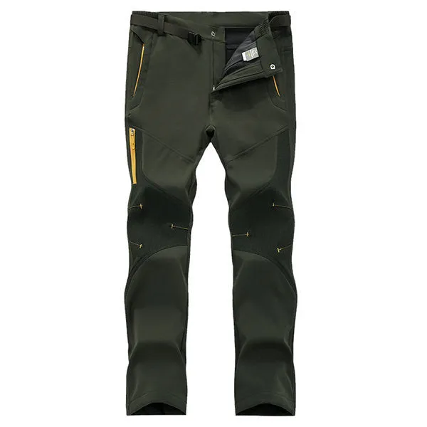 Outdoor Fleece Lining Water-repellent Pants