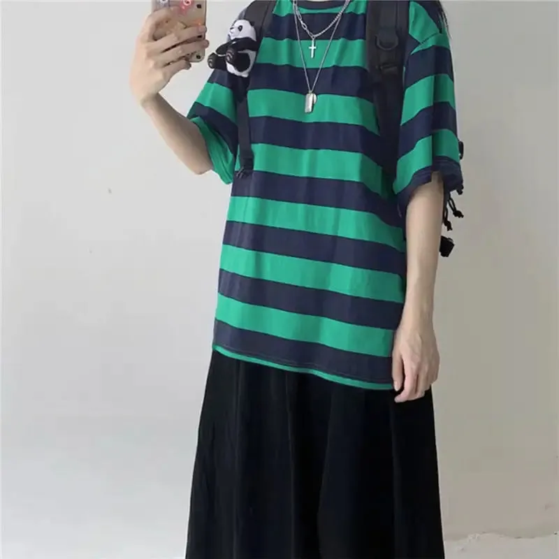 Oversize Striped Colors T-Shirt Long Sleeve