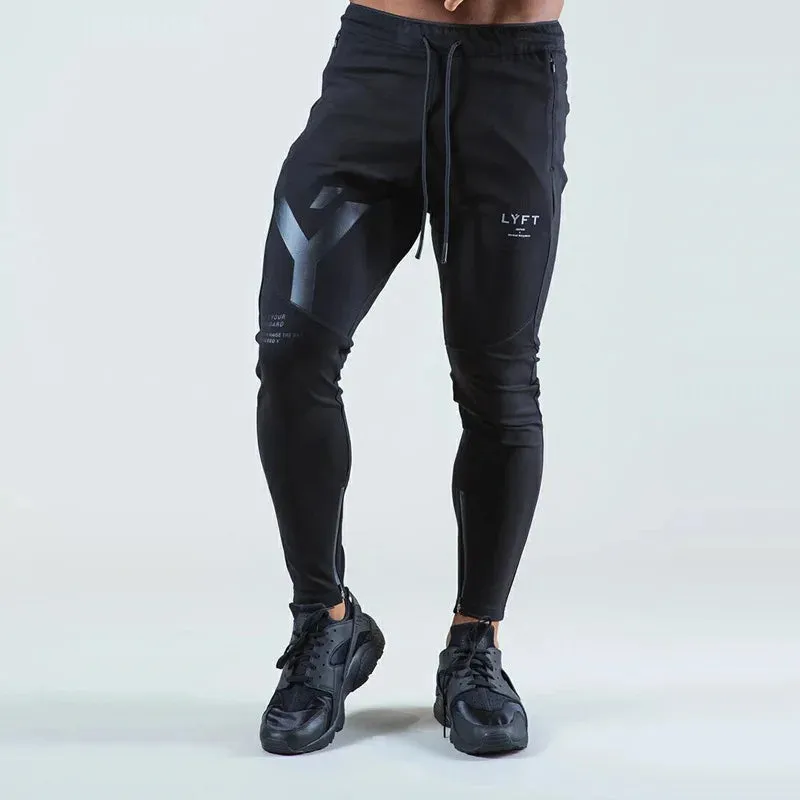 Premium Mens Breathable New Design Zipper Trousers, Leisure Fitness Pants, Running Casual Wear