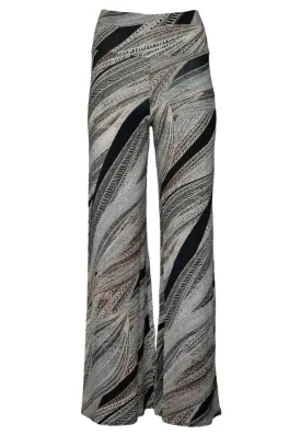 Printed Palazzo Pant | Feather Print