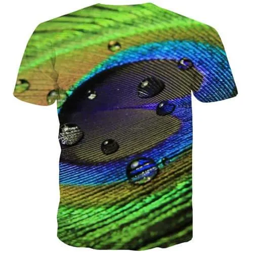 Psychedelic T-shirt Men Water Droplets Tshirt Anime Colorful Tshirts Casual Harajuku Shirt Print Short Sleeve T shirts Men/women