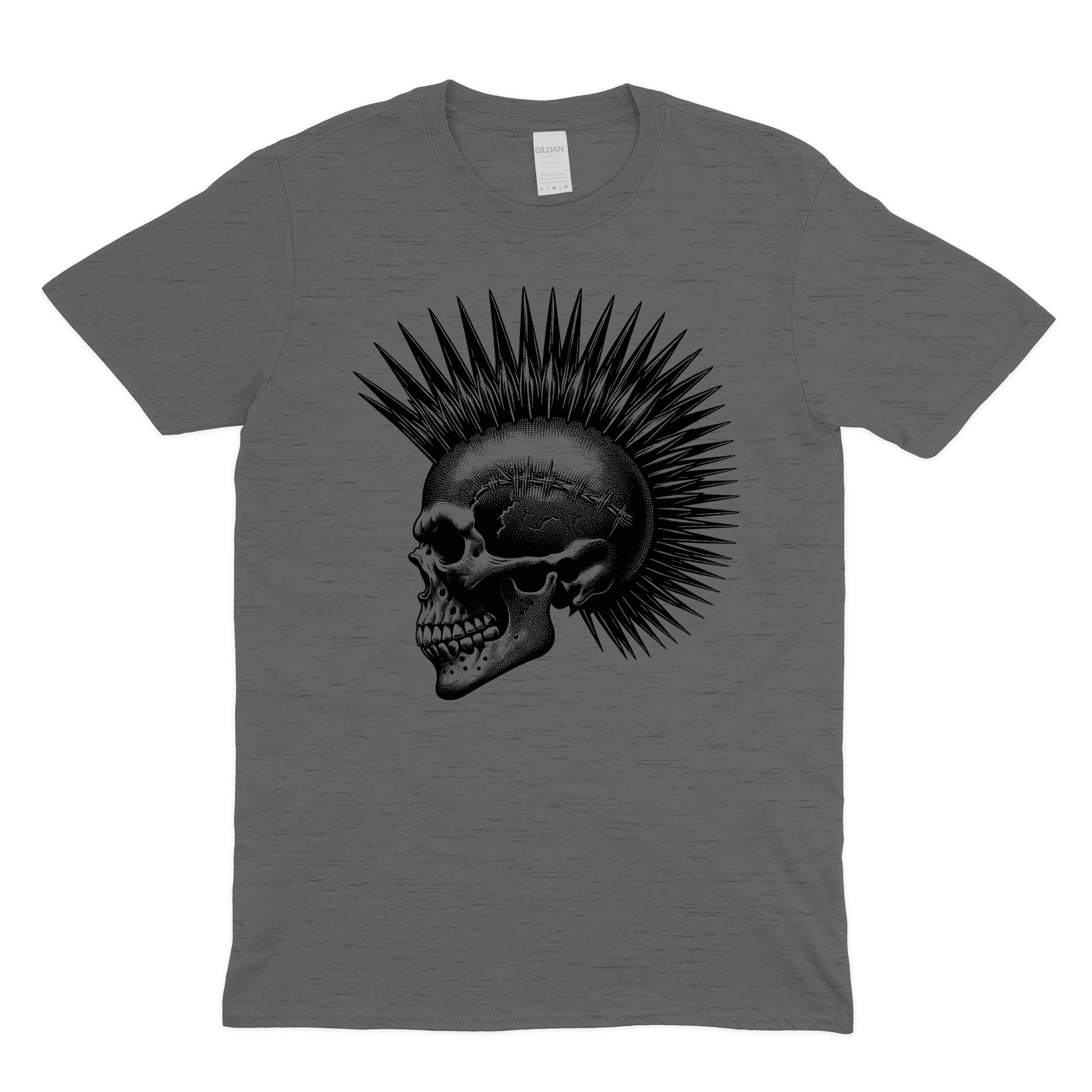 Punk Skull Unisex Crewneck T-shirt