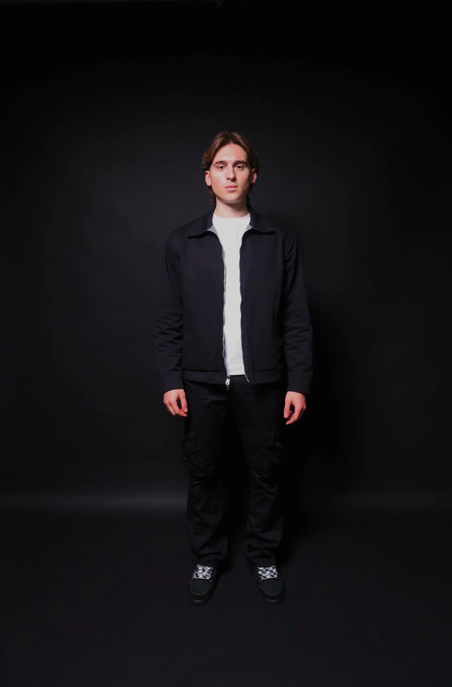 REVERSIBLE WORK JACKET - BLACK/GREY