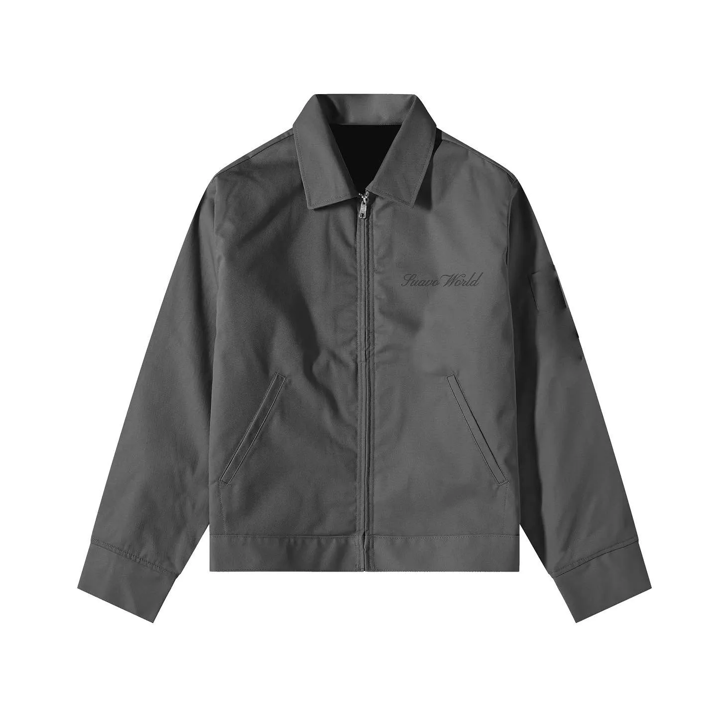 REVERSIBLE WORK JACKET - BLACK/GREY