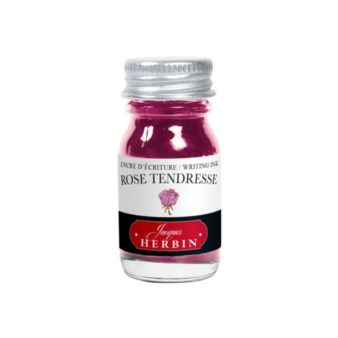 Rose Tendresse Herbin Fountain Pen Ink Bottle 10ml