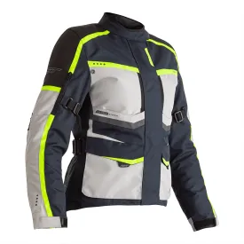 RST MAVERICK CE LADIES TEXTILE JACKET [BLUE/FLO YELLOW]